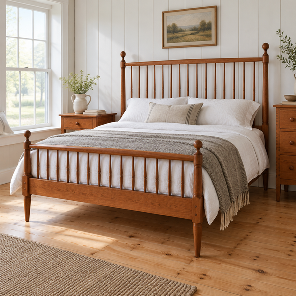Linden Shaker Spindle Bed