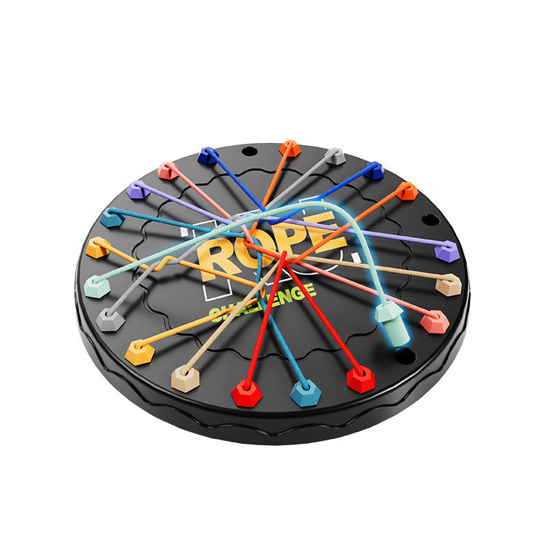Rope Untangling Puzzle Game with Colorful Wooden Pieces | Engaging Brain Teaser for All Ages