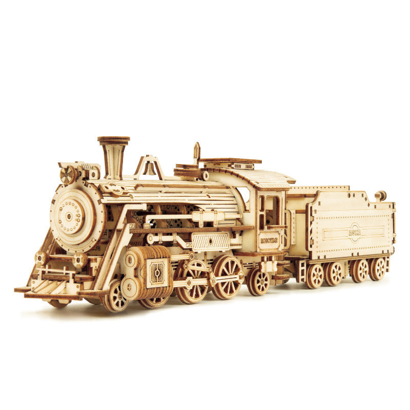 Intricate Wooden Mechanical Puzzle Kit with Moving Parts | Engaging STEM Activity for Creative Minds