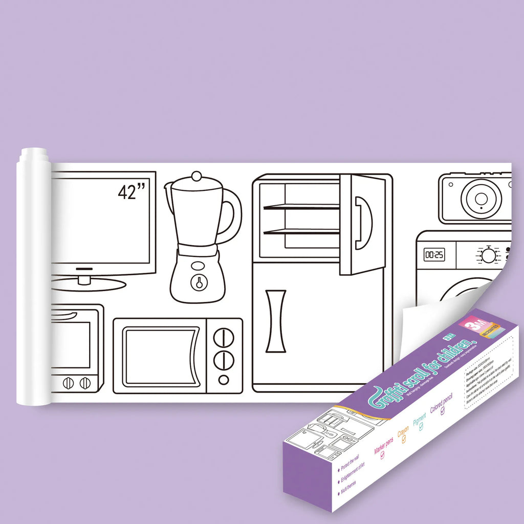 Extra Large Coloring Sheets for Kids, Sticker Coloring Poster Set in 5 Themes, Screen Free Travel Activity