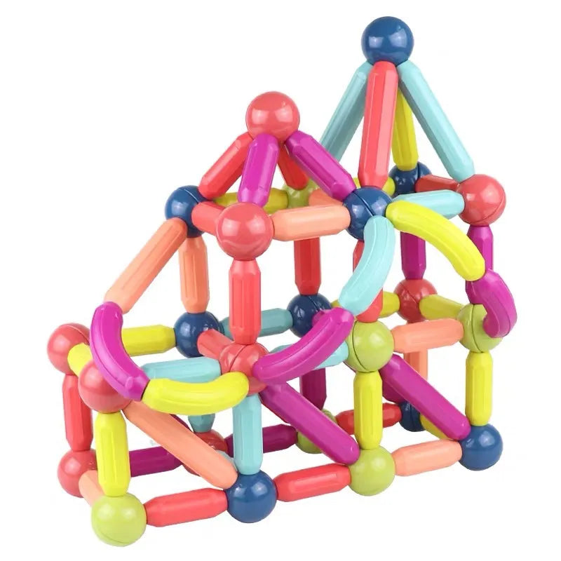 Magnetic Building Blocks Set for Kids, Snap Together Pieces Sized for Little Hands, Screen Free Indoor Play