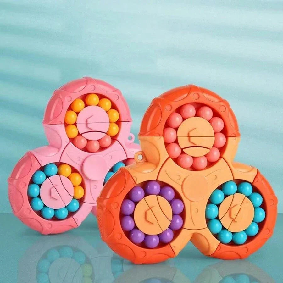 Puzzle Fidget Spinner with Smooth Rotation and Solvable Configurations, Pocket Toy for Kids and Adults