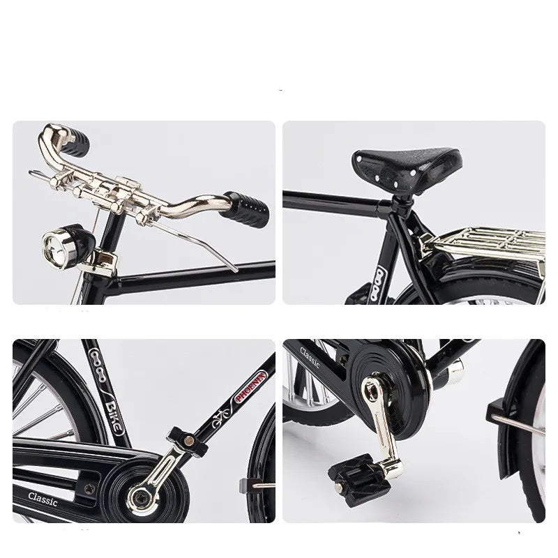 DIY Vintage Bicycle Model Kit, Self Assembly Desk Ornament in 5 Styles for Cyclists and Collectors