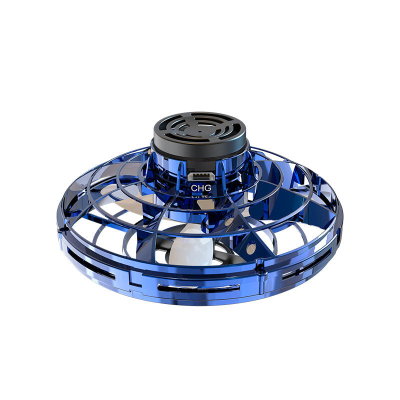 Mini Flying Drone Toy with Neon LED Lights, Palm Sized Light Up Flying Toy for Backyard, Beach and Dusk Play