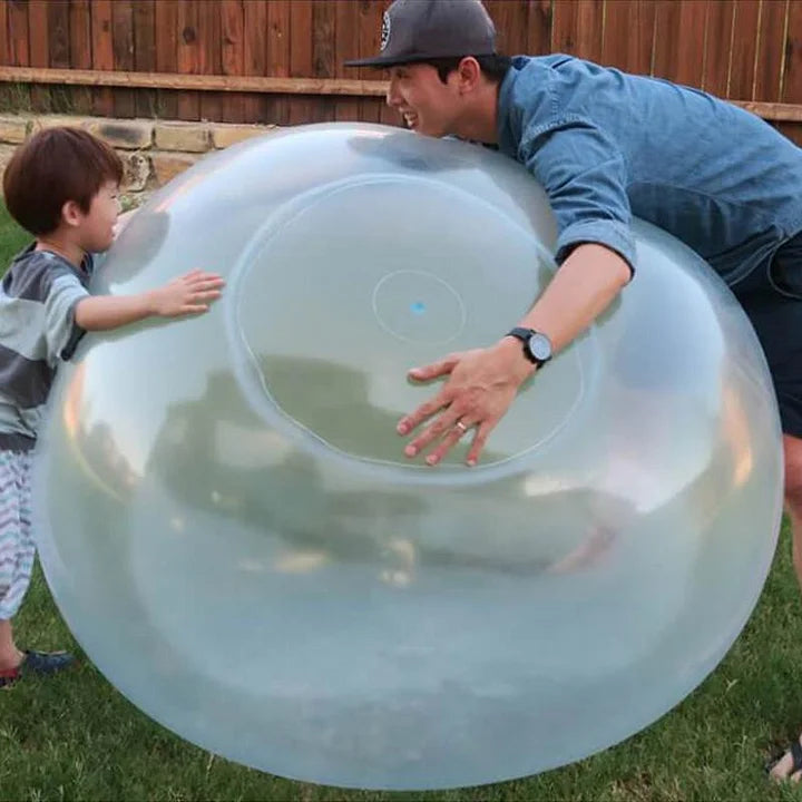 Giant Bubble Ball Toy, 80 cm and 120 cm Self-Sealing Reusable Play Ball for Backyard, Trampoline and Party Fun
