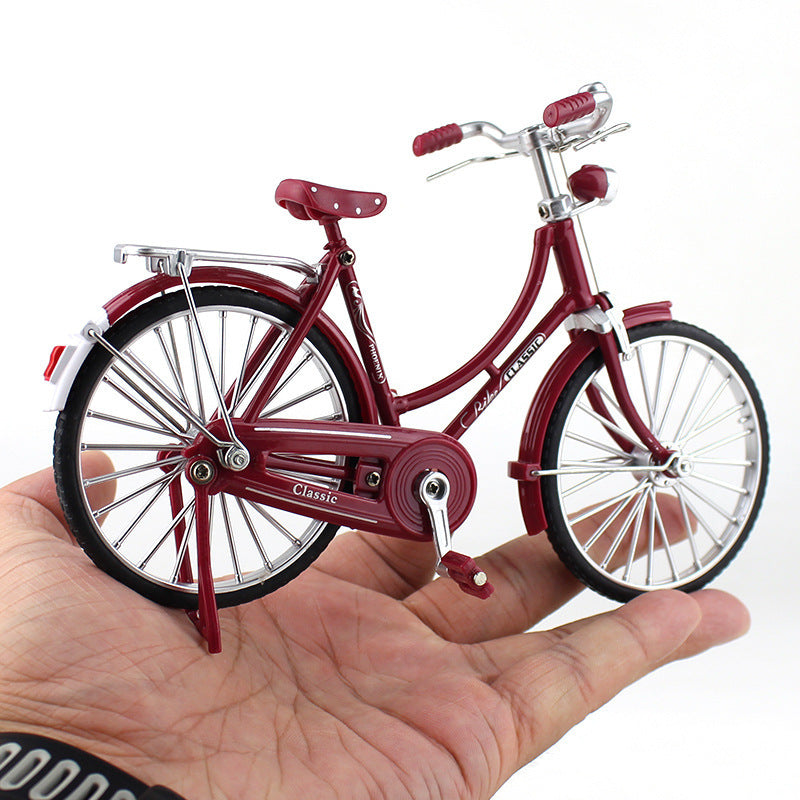 DIY Vintage Bicycle Model Kit, Self Assembly Desk Ornament in 5 Styles for Cyclists and Collectors