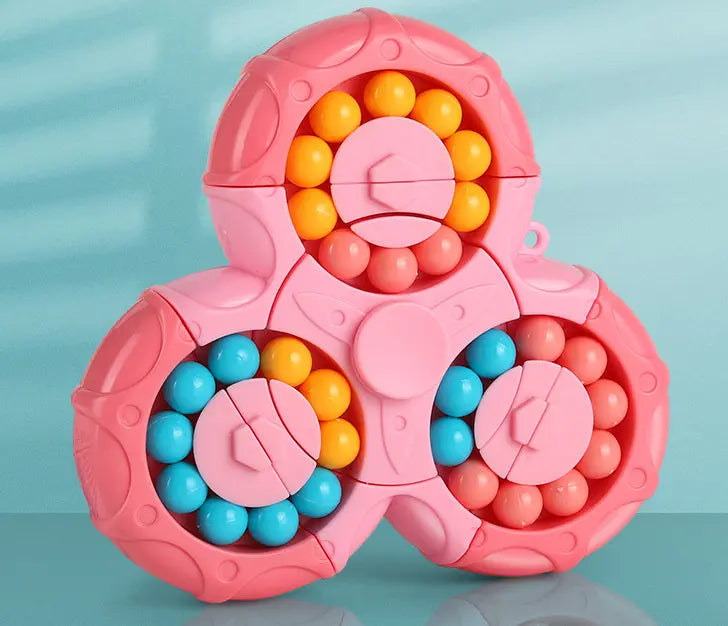 Puzzle Fidget Spinner with Smooth Rotation and Solvable Configurations, Pocket Toy for Kids and Adults