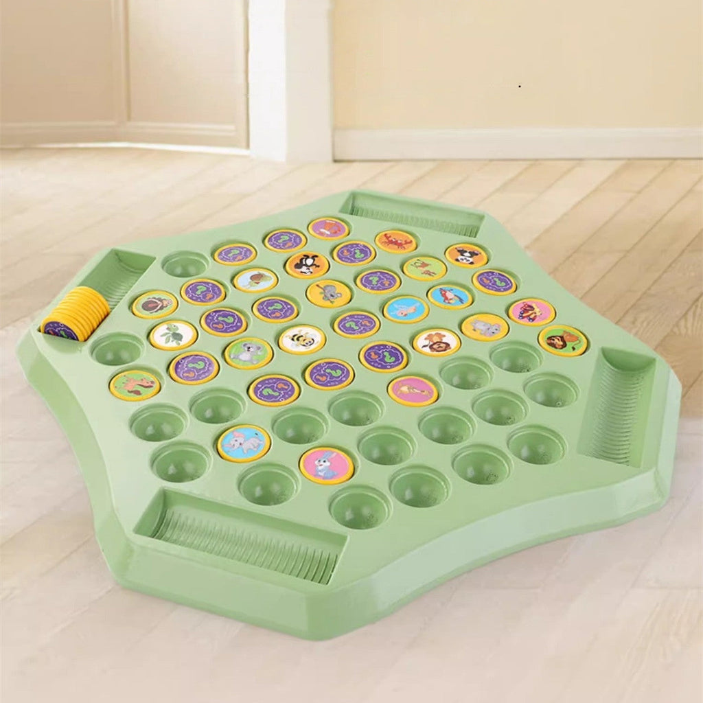 Animal Memory Flip Game with Matching Discs, Screen Free Matching Pairs Game for Kids and Family Game Night