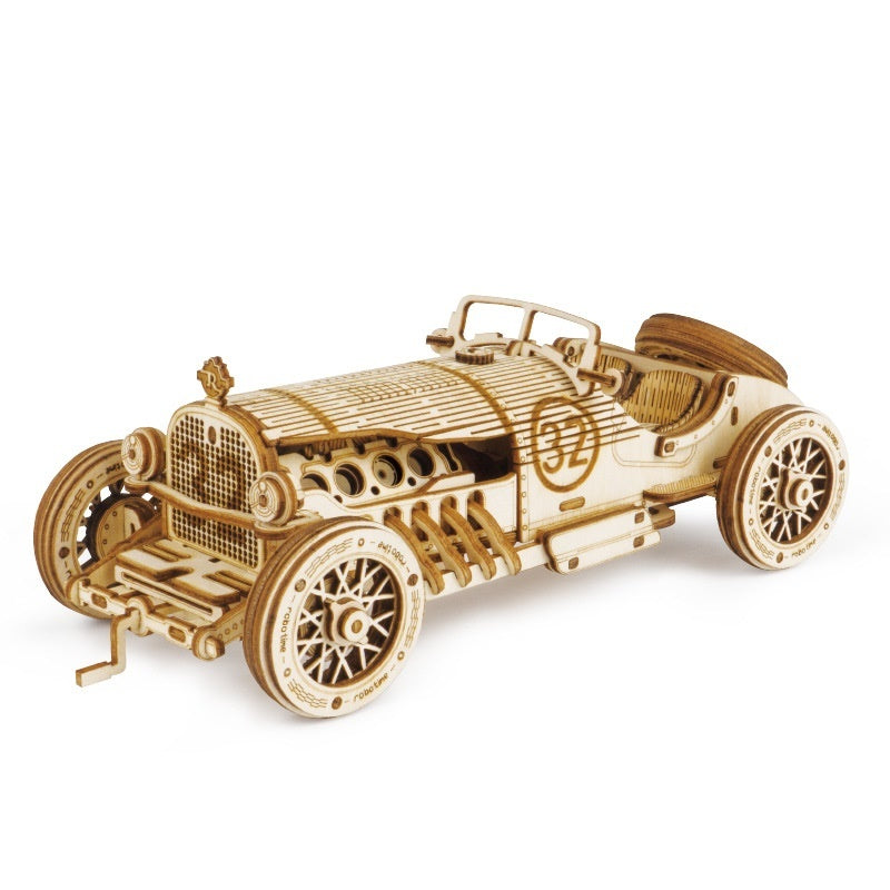 Intricate Wooden Mechanical Puzzle Kit with Moving Parts | Engaging STEM Activity for Creative Minds