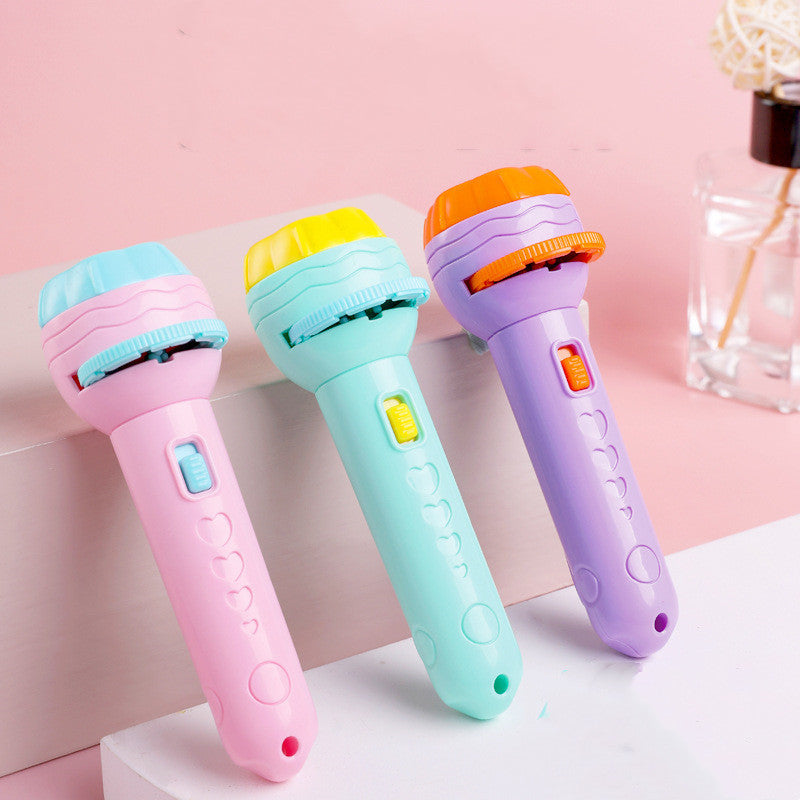 Kids' LED Projector Flashlight with Adjustable Focus & Colorful Images | Perfect for Bedtime Adventures
