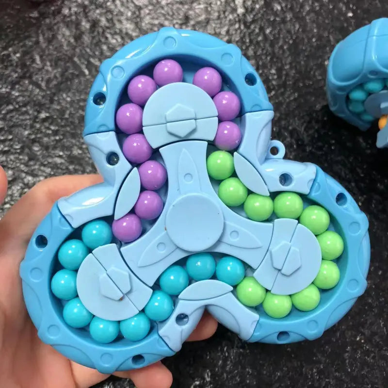 Puzzle Fidget Spinner with Smooth Rotation and Solvable Configurations, Pocket Toy for Kids and Adults