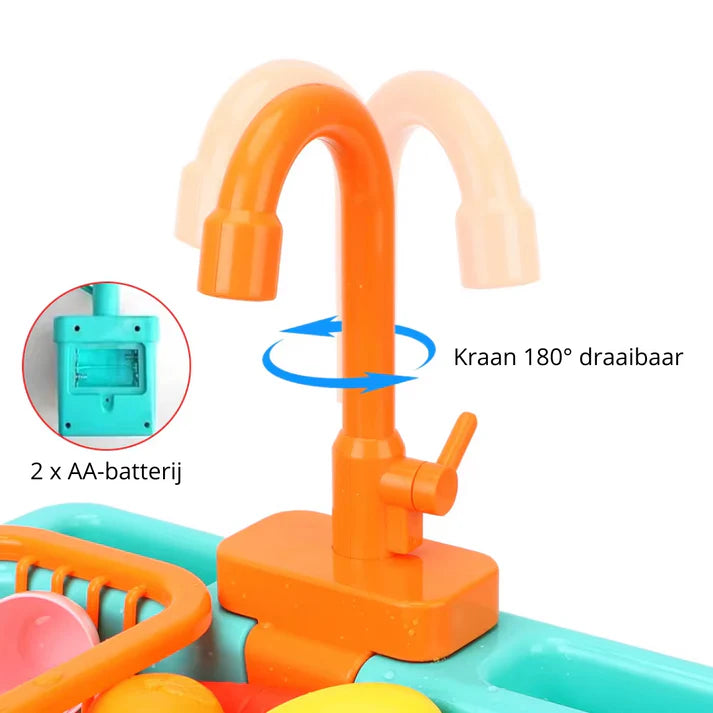 Zayda's Fun Water Play Sink for Kids Learning Set