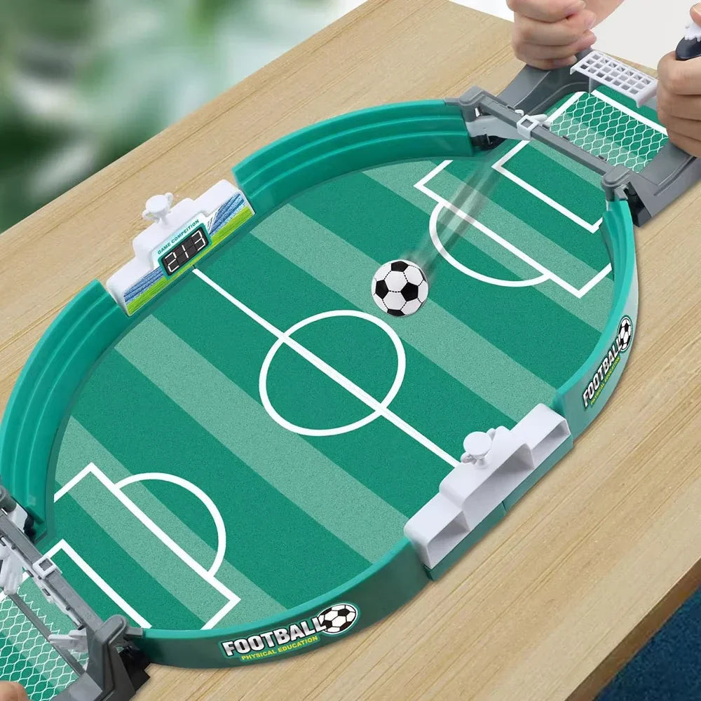 Tabletop Football Game with Realistic Player Movements | Compact Design for Family Fun