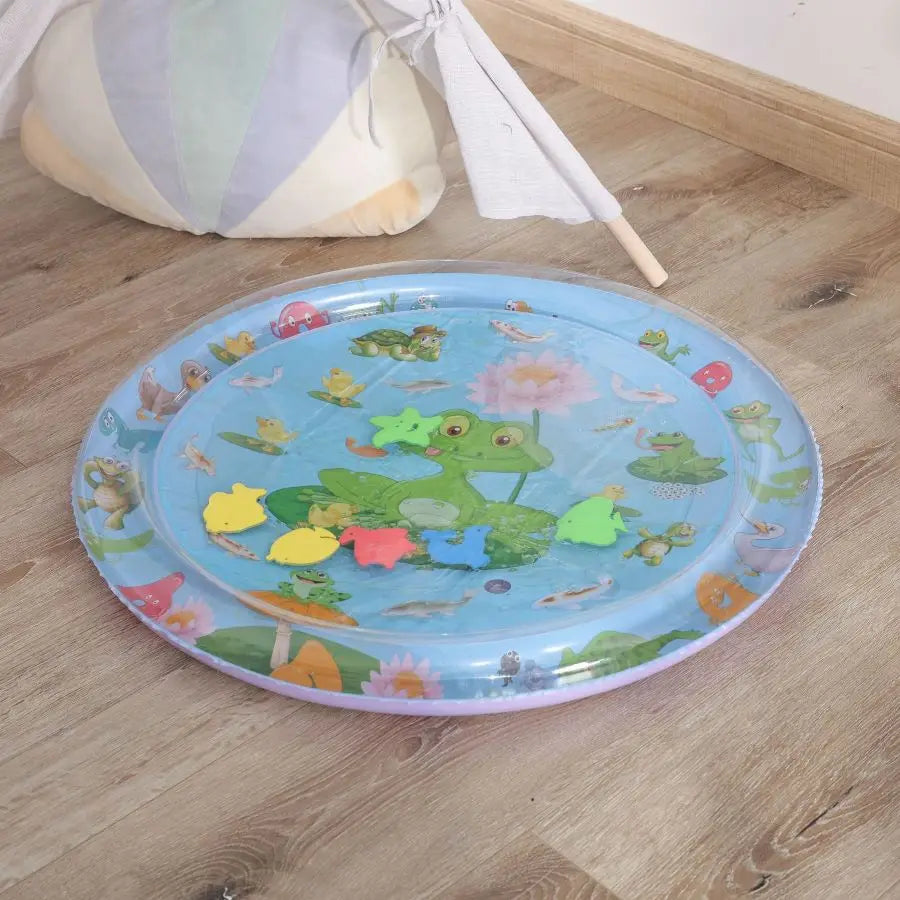 Interactive Cat Water Sensory Play Mat with Sealed Water Layer and Floating Fish, 2 Underwater Styles