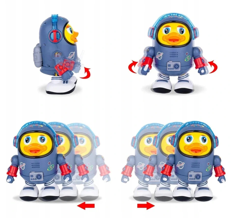 Dancing Astronaut Duck Toy with Light & Sound | Interactive Fun for Kids