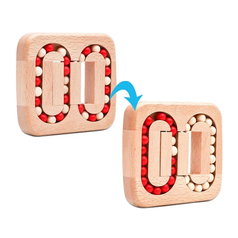 Wooden Beads Puzzle with Colorful Shapes | Engaging Activity for Fine Motor Skills