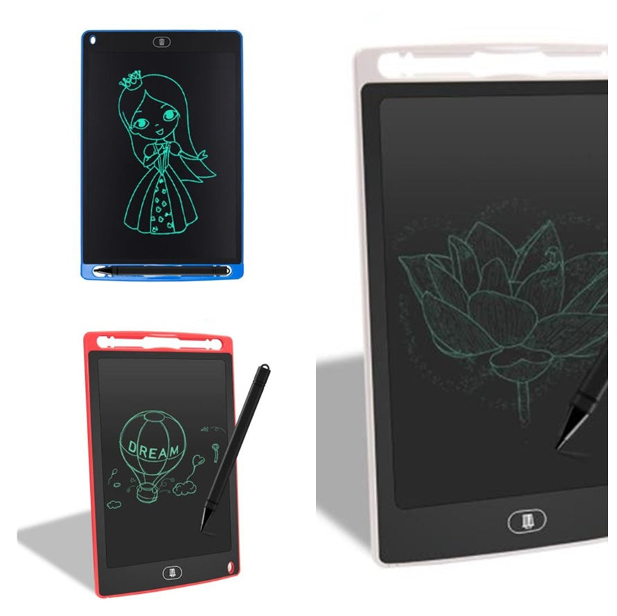 LCD Writing Tablet for Kids, Reusable Doodle Board and Erasable Drawing Pad for Travel and Homework