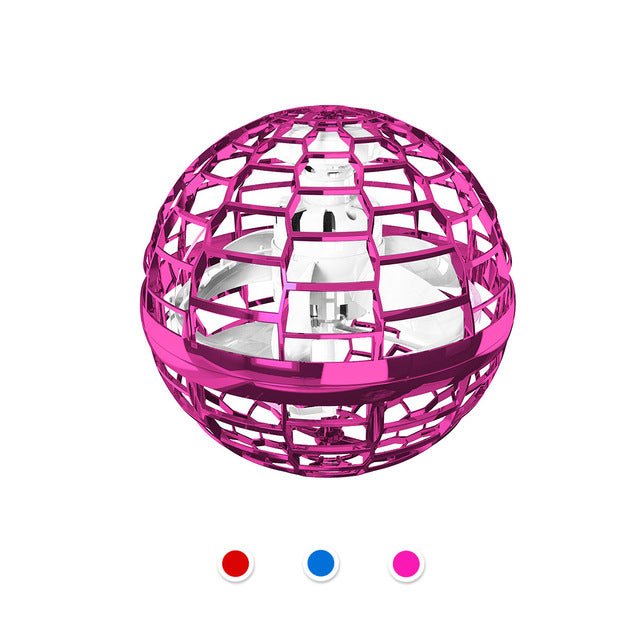 Flying Ball Drone Toy with RGB LED Lights, Fall Resistant Flying Orb, USB Rechargeable for Indoor and Outdoor Play