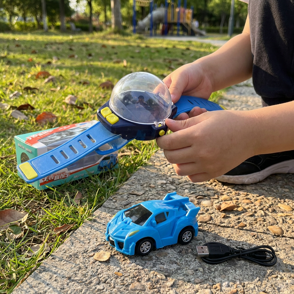 Remote Control Mini Car with Rechargeable Battery | Compact Toy for Kids