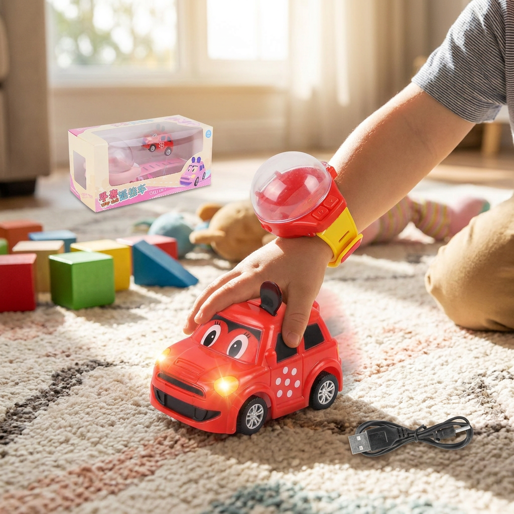 Remote Control Mini Car with Rechargeable Battery | Compact Toy for Kids