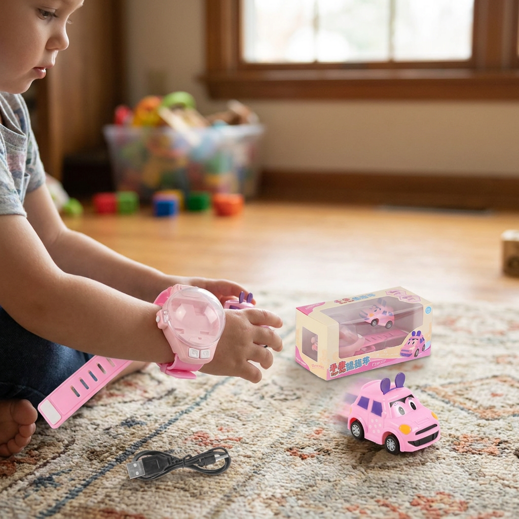 Remote Control Mini Car with Rechargeable Battery | Compact Toy for Kids