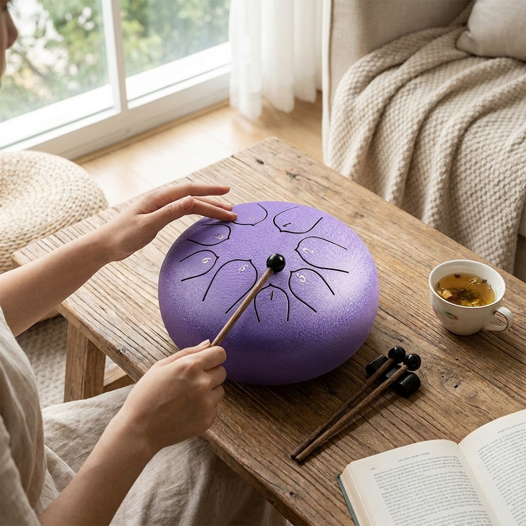 Tongue Drum Music Instrument with Soothing Sounds | Perfect for Relaxation and Meditation