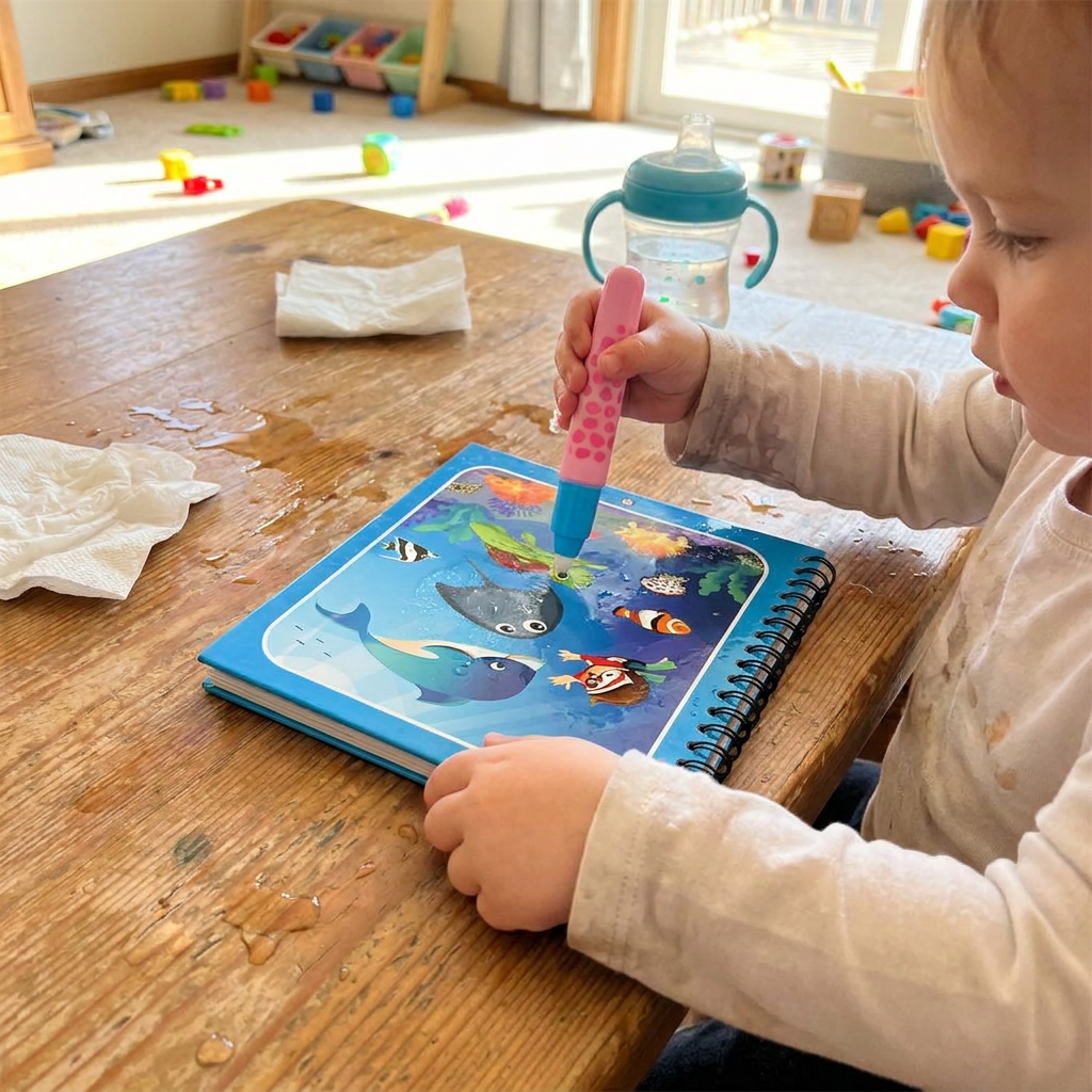 Magic Water Coloring Book for Kids with Reusable Pages | Fun Creative Activity for Endless Imagination