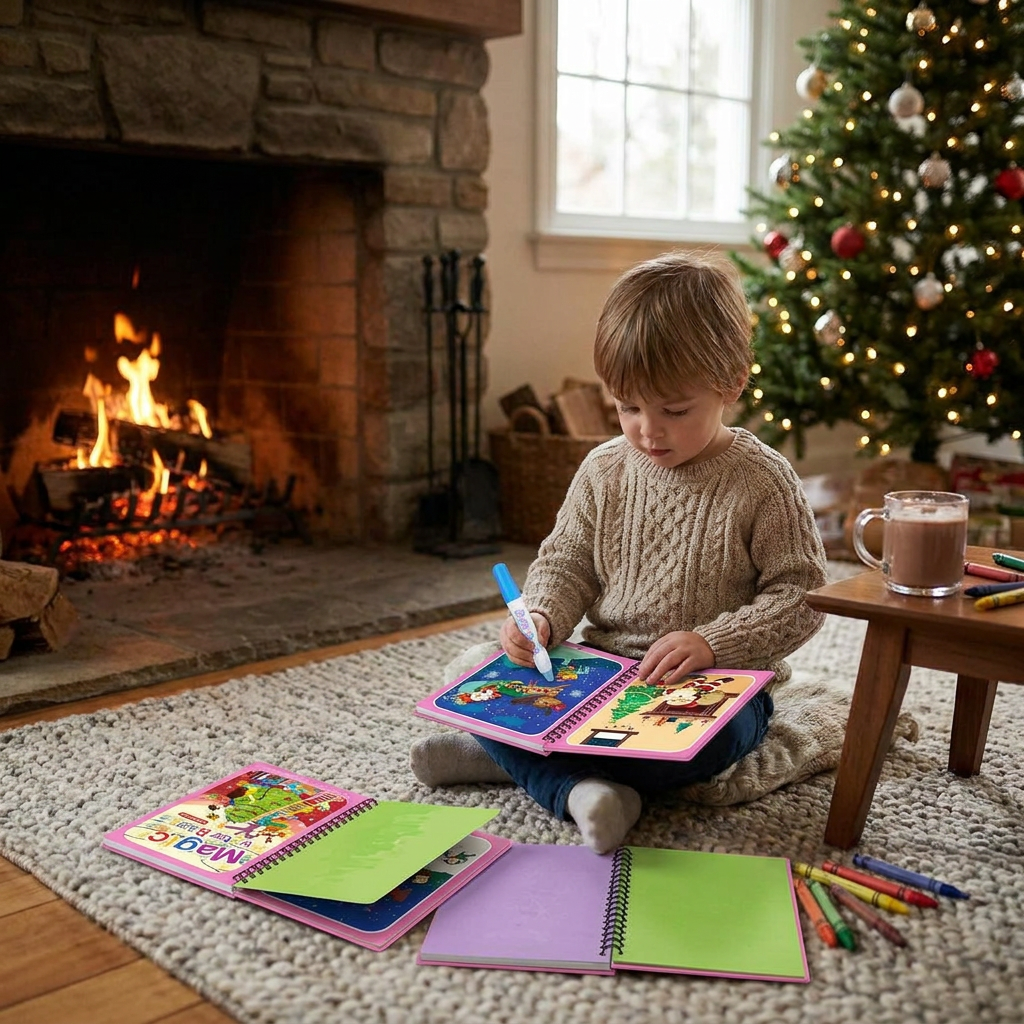 Magic Water Coloring Book for Kids with Reusable Pages | Fun Creative Activity for Endless Imagination
