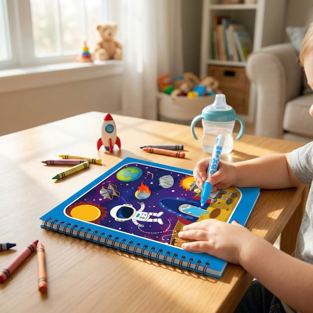 Magic Water Coloring Book for Kids with Reusable Pages | Fun Creative Activity for Endless Imagination