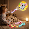 Kids' LED Projector Flashlight with Adjustable Focus & Colorful Images | Perfect for Bedtime Adventures