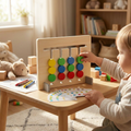 Toddler Pattern Puzzle - Color Matching Slide Board & Cards