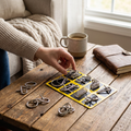 Metal Puzzle Rings Brain Teaser Set, Interlocking Puzzles to Take Apart and Reassemble, Screen Free Fidget