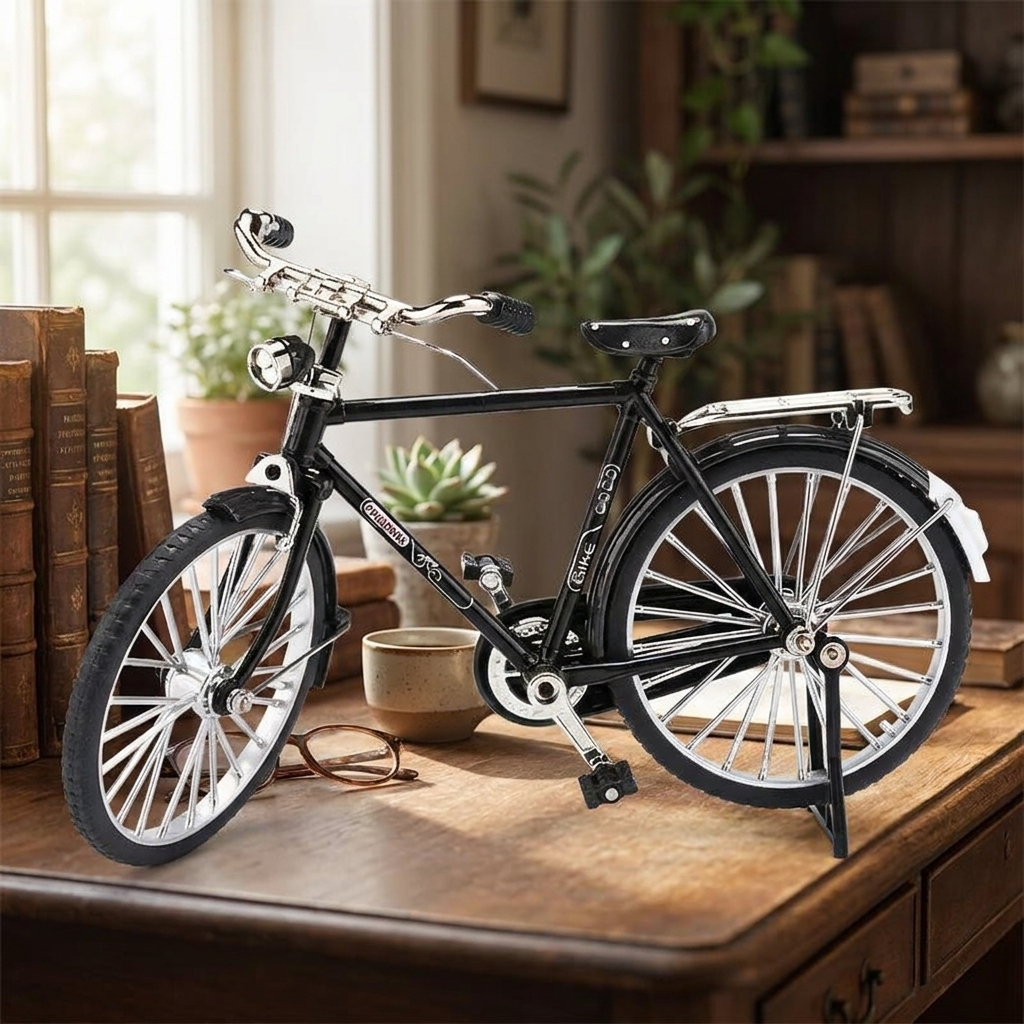 DIY Vintage Bicycle Model Kit, Self Assembly Desk Ornament in 5 Styles for Cyclists and Collectors