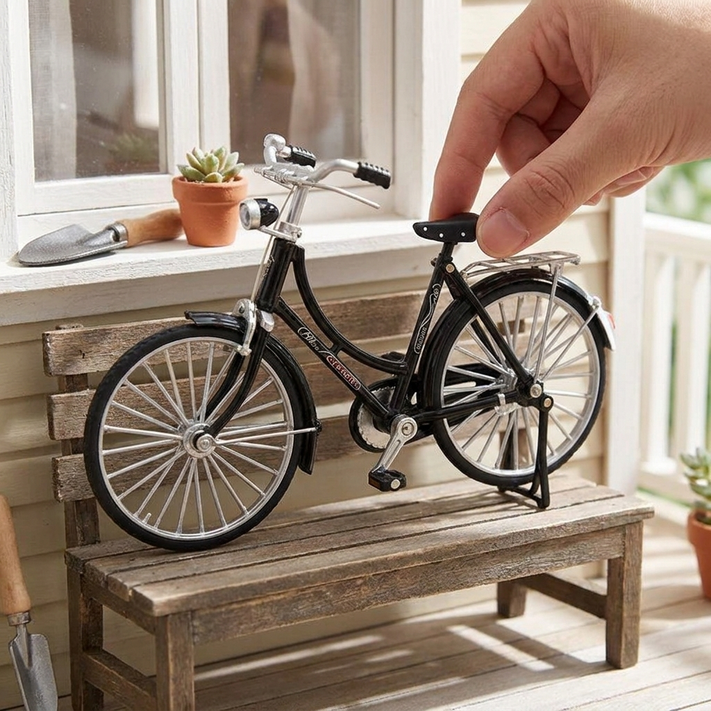 DIY Vintage Bicycle Model Kit, Self Assembly Desk Ornament in 5 Styles for Cyclists and Collectors