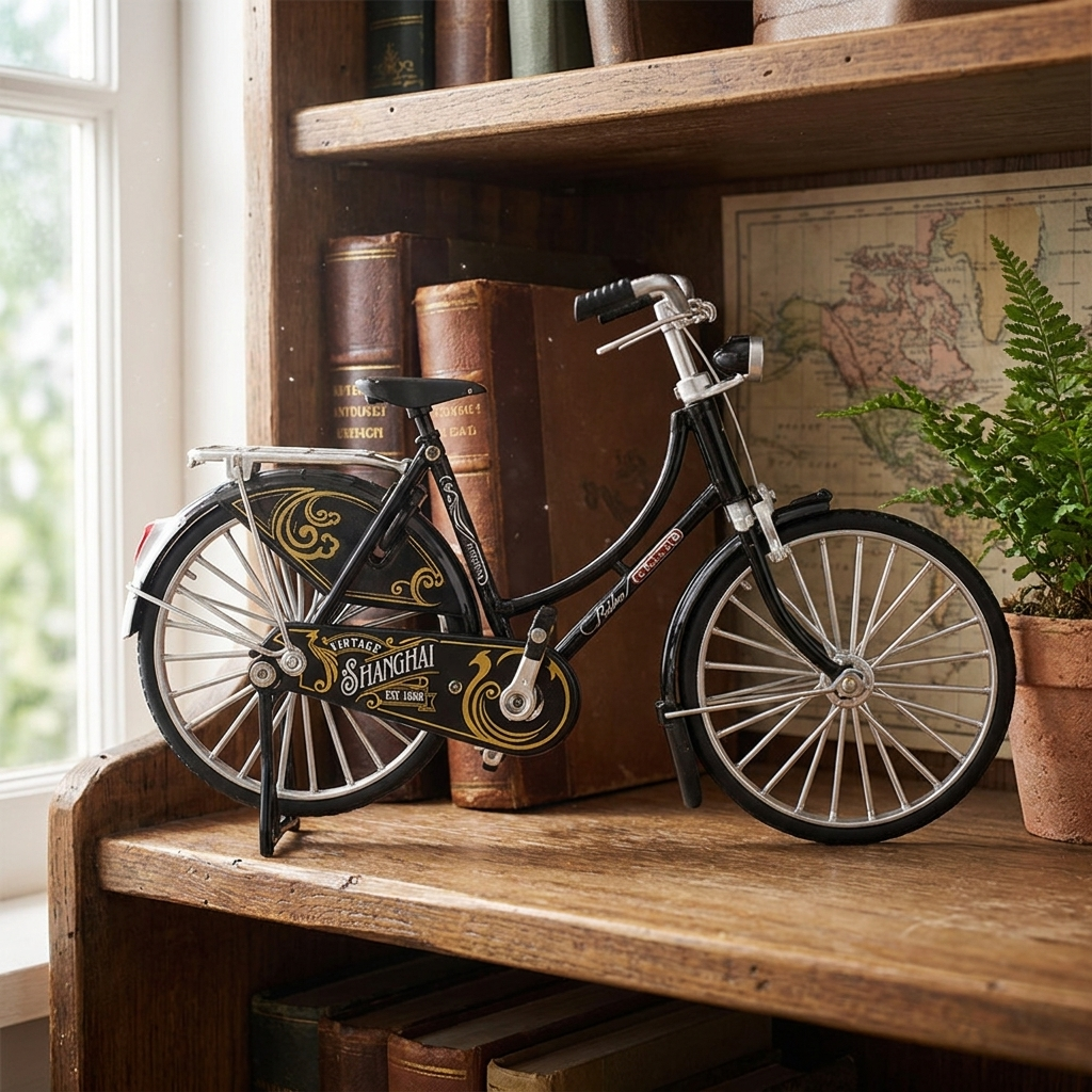 DIY Vintage Bicycle Model Kit, Self Assembly Desk Ornament in 5 Styles for Cyclists and Collectors