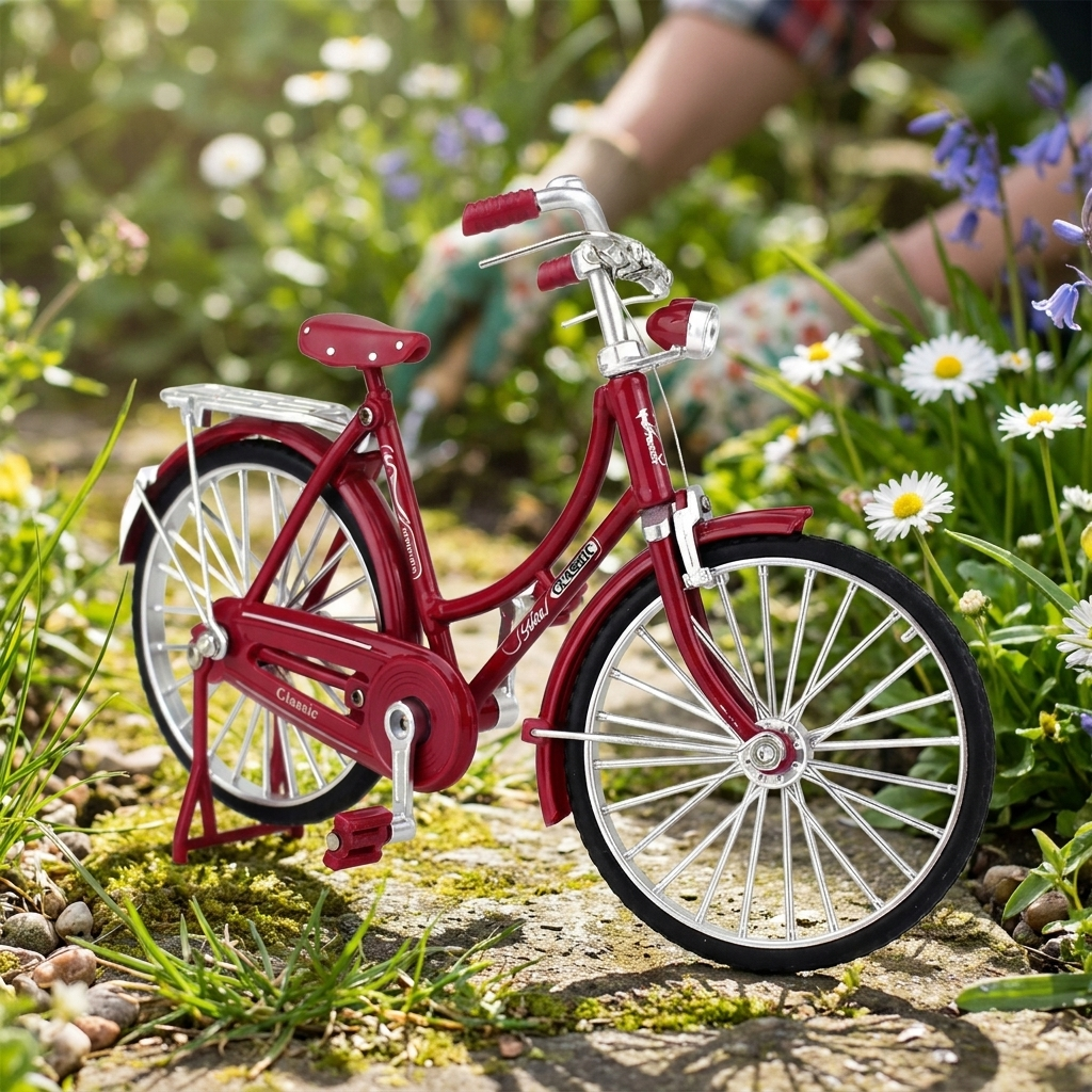 DIY Vintage Bicycle Model Kit, Self Assembly Desk Ornament in 5 Styles for Cyclists and Collectors