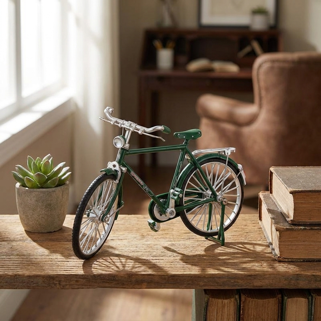 DIY Vintage Bicycle Model Kit, Self Assembly Desk Ornament in 5 Styles for Cyclists and Collectors