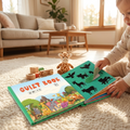 Montessori Quiet Book for Kids, Interactive Busy Book with Puzzles, Matching Games and Literacy Pages