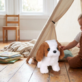 Walking Barking Puppy Plush Toy, Interactive Stuffed Dog That Walks, Wags Its Tail and Barks, 7 Breed Styles for Babies and Toddlers