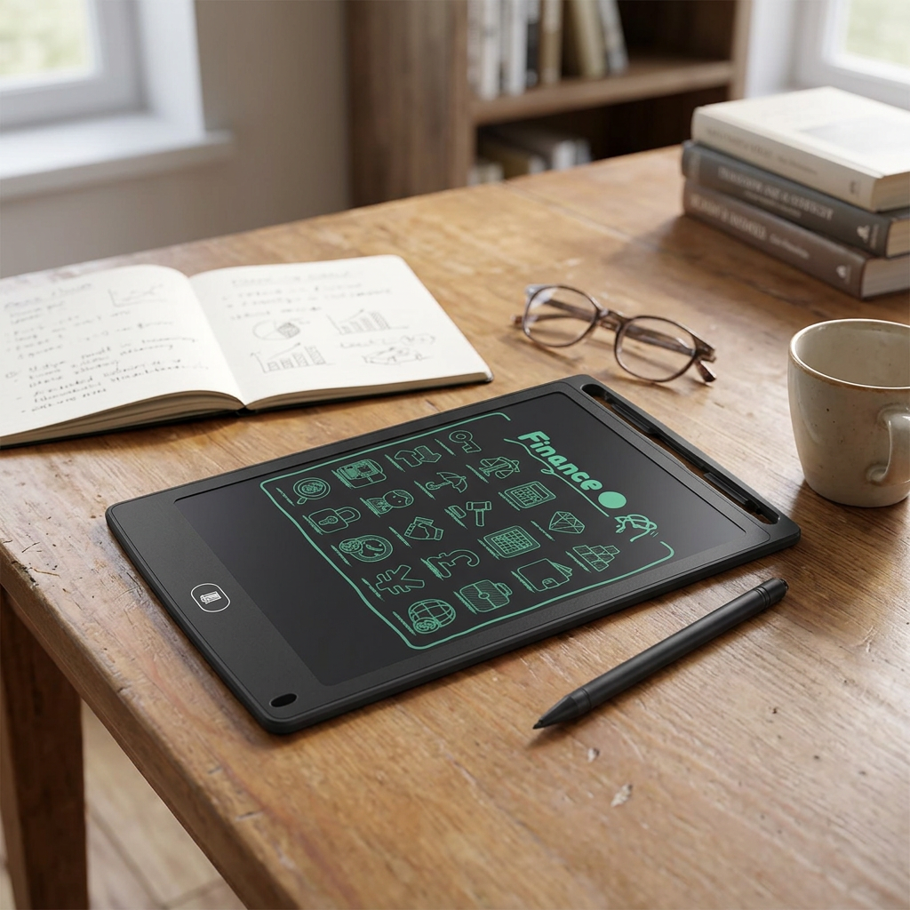 LCD Writing Tablet for Kids, Reusable Doodle Board and Erasable Drawing Pad for Travel and Homework