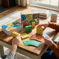 Face Matching Cube Game with Expression Cards for Family Game Night, Fast Paced Speed Matching Game for Kids
