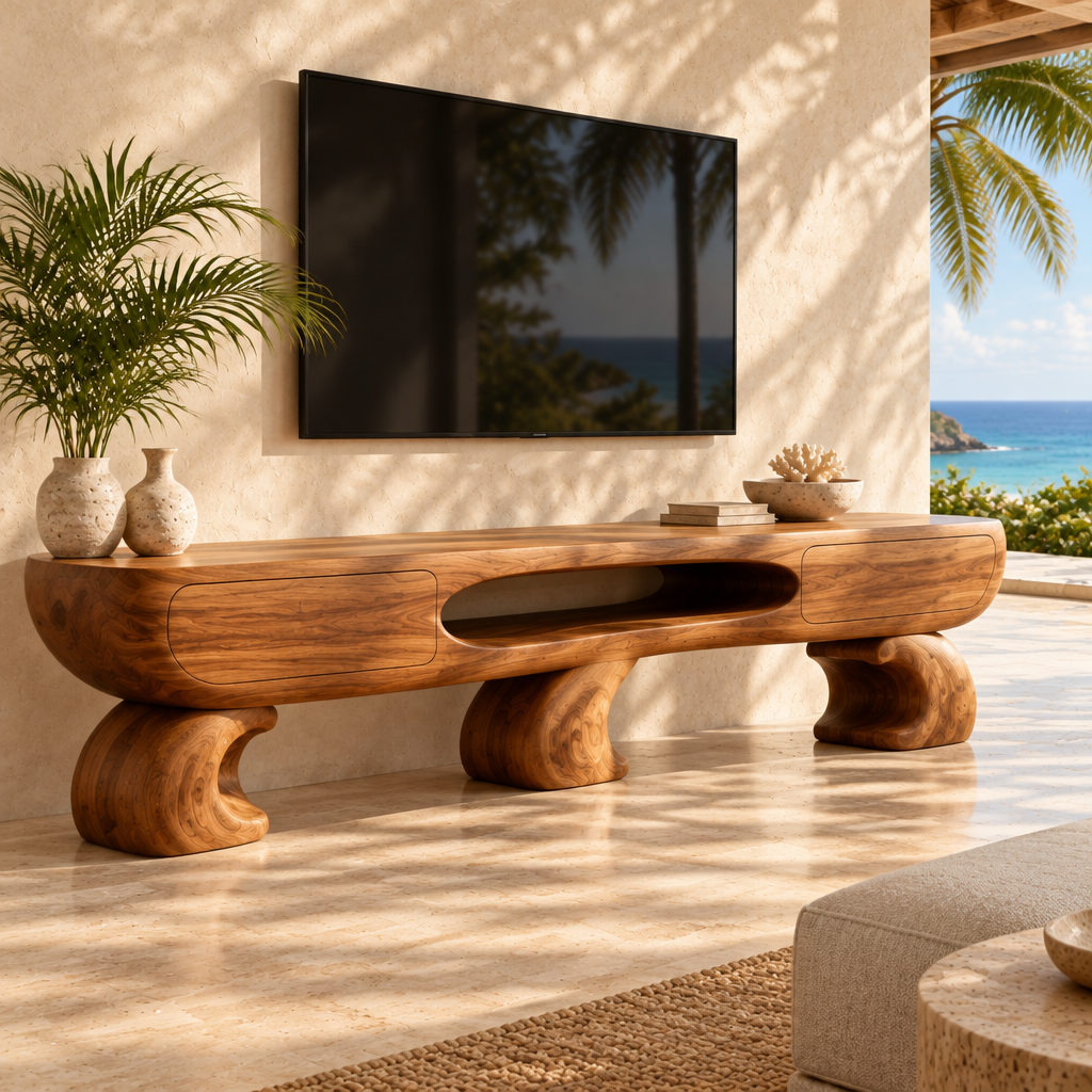 Solana Swell Arch Media Console side view