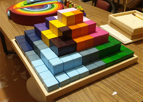 100 Piece Wooden Building Block Set
