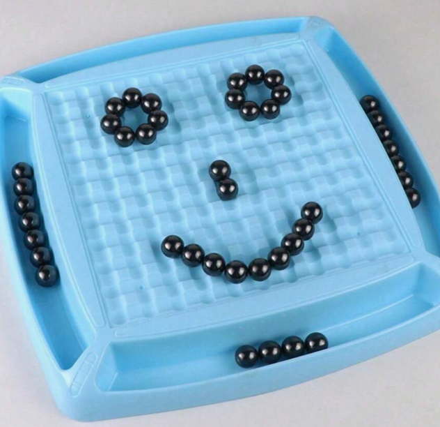 Magnetic Board Game for Family Game Night, Play Out All Your Magnets to Win, Screen-Free Strategy for Kids and Adults