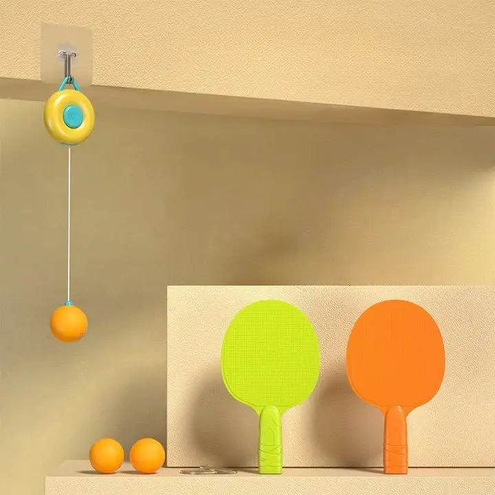 Table Tennis Trainer with Adjustable Swing Mechanism | Perfect for Skill Improvement