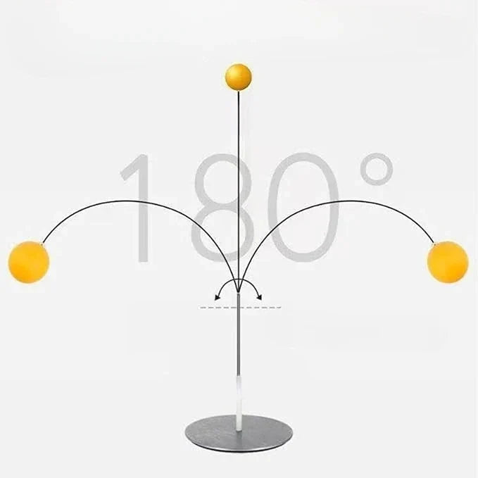 Ping Pong Trainer Set with Adjustable Height & Stable Base | Improve Reflexes and Skills