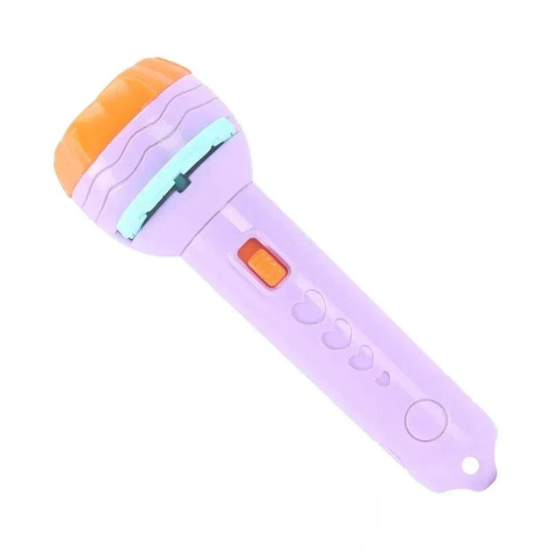 Kids' LED Projector Flashlight with Adjustable Focus & Colorful Images | Perfect for Bedtime Adventures