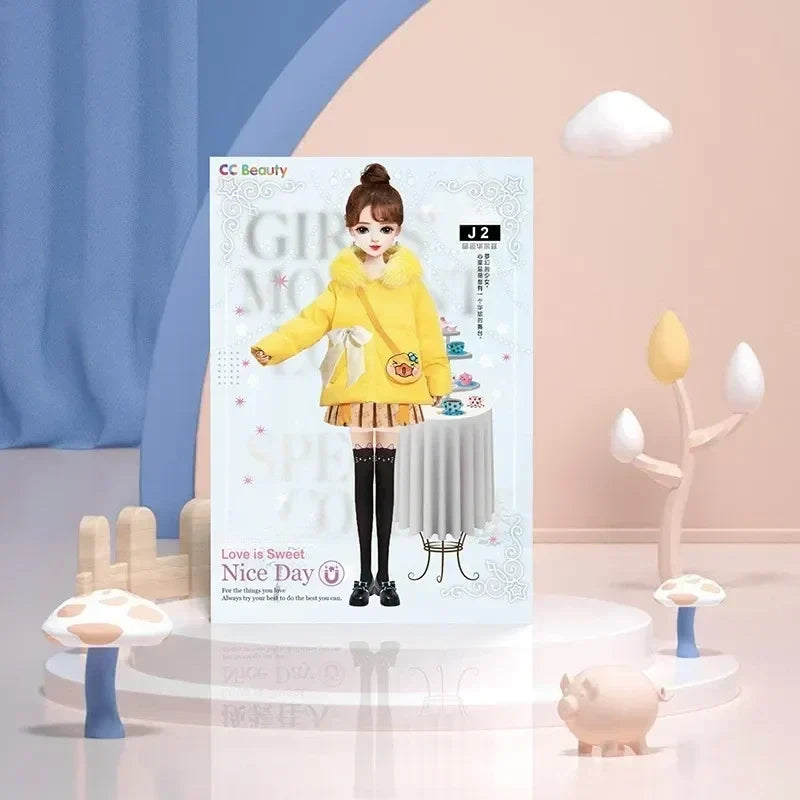 Magnetic Dress Up Doll Book for Kids, Reusable Jackets, Skirts, Dresses and Boots, 9 Character Options, Screen-Free Play