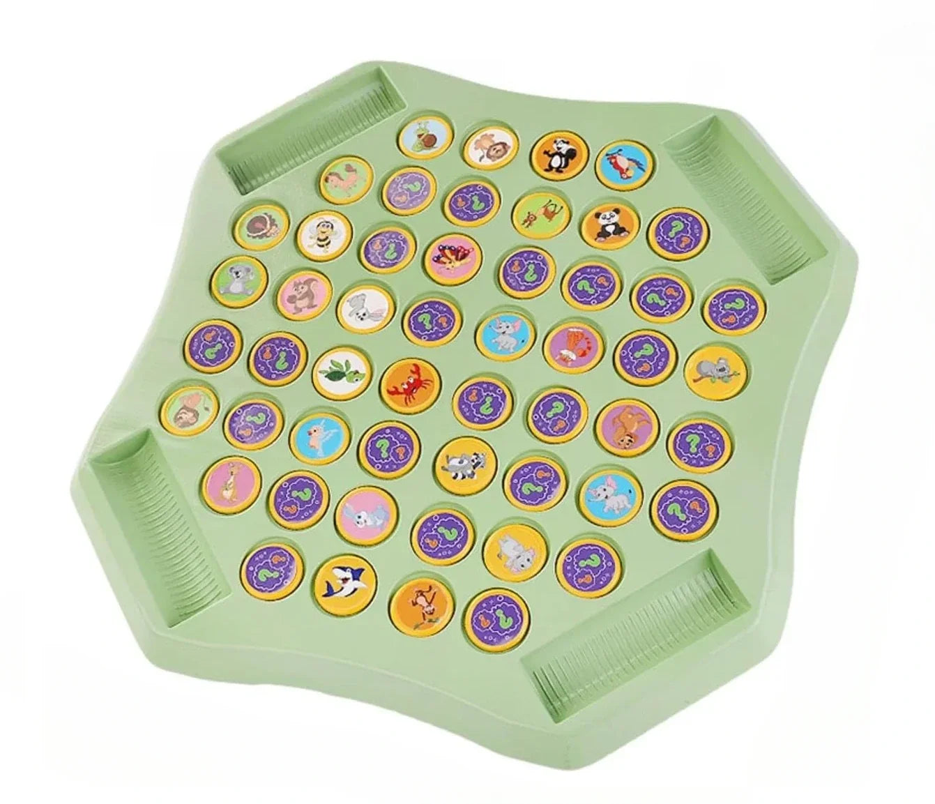 Animal Memory Flip Game with Matching Discs, Screen Free Matching Pairs Game for Kids and Family Game Night