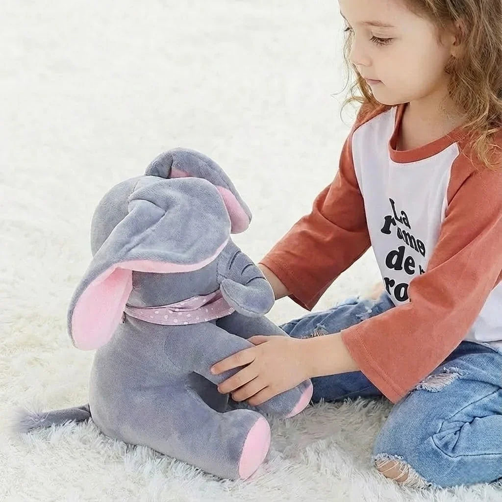 Musical Elephant Toy with Peek-A-Boo Function | Interactive Plush for Engaging Play